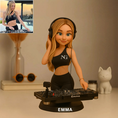 Custom DJ Photo Pixar Cartoon Style Acrylic Plaque