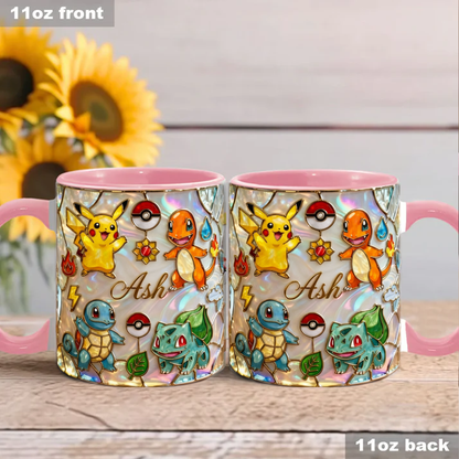 Cute Monster Friends - Personalized Monster Trainer Accent Mug
