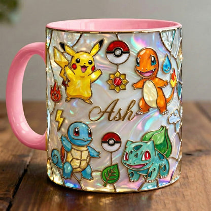 Cute Monster Friends - Personalized Monster Trainer Accent Mug