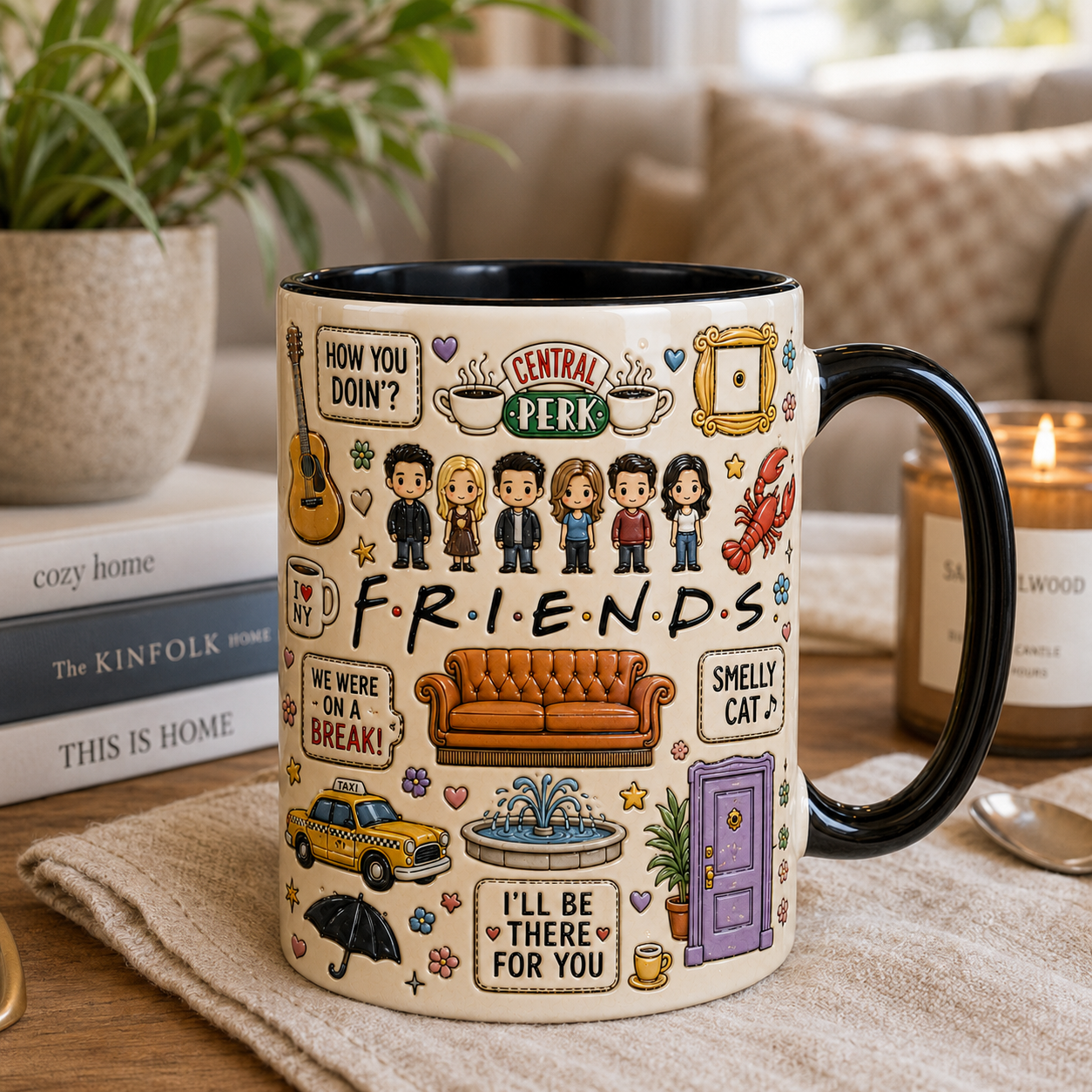 Best Friends Coffee Mug – 90s Sitcom Memories Gift