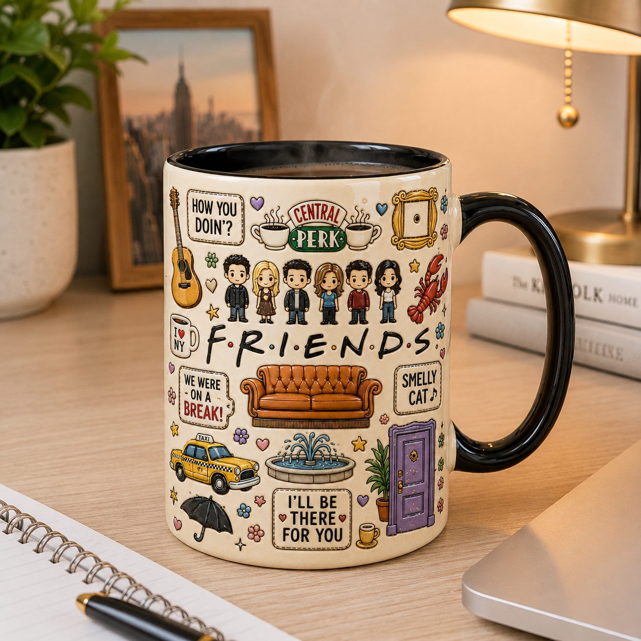 Best Friends Coffee Mug – 90s Sitcom Memories Gift