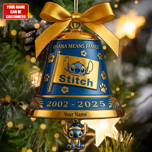 Ohana Holiday - Personalized Ohana Custom Shaped Acrylic Ornament