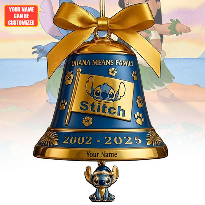 Ohana Holiday - Personalized Ohana Custom Shaped Acrylic Ornament