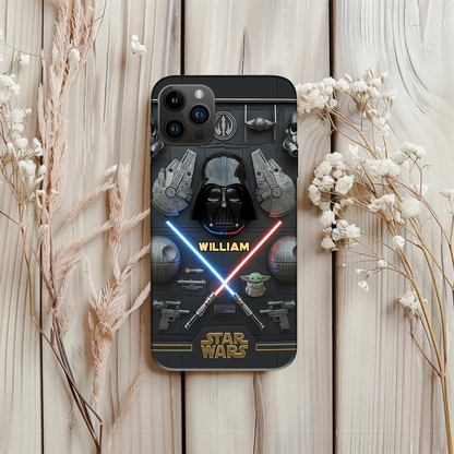The Galaxy - Personalized The Force Full Print Phone Case