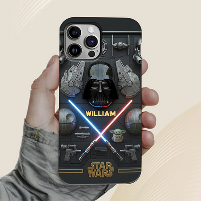 The Galaxy - Personalized The Force Full Print Phone Case