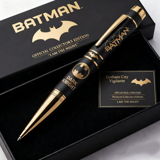 Gothic Bat Symbol – Luxury Hero Style Writing Pen Gift for Fans