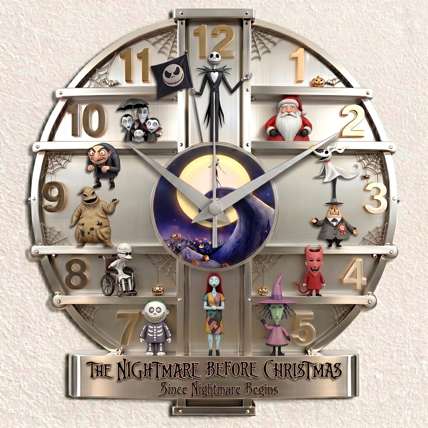 Personalized Nightmare 3D Visual Effect Acrylic Wall Clock