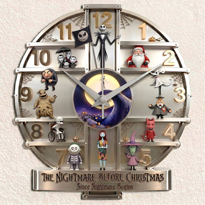 Personalized Nightmare 3D Visual Effect Acrylic Wall Clock