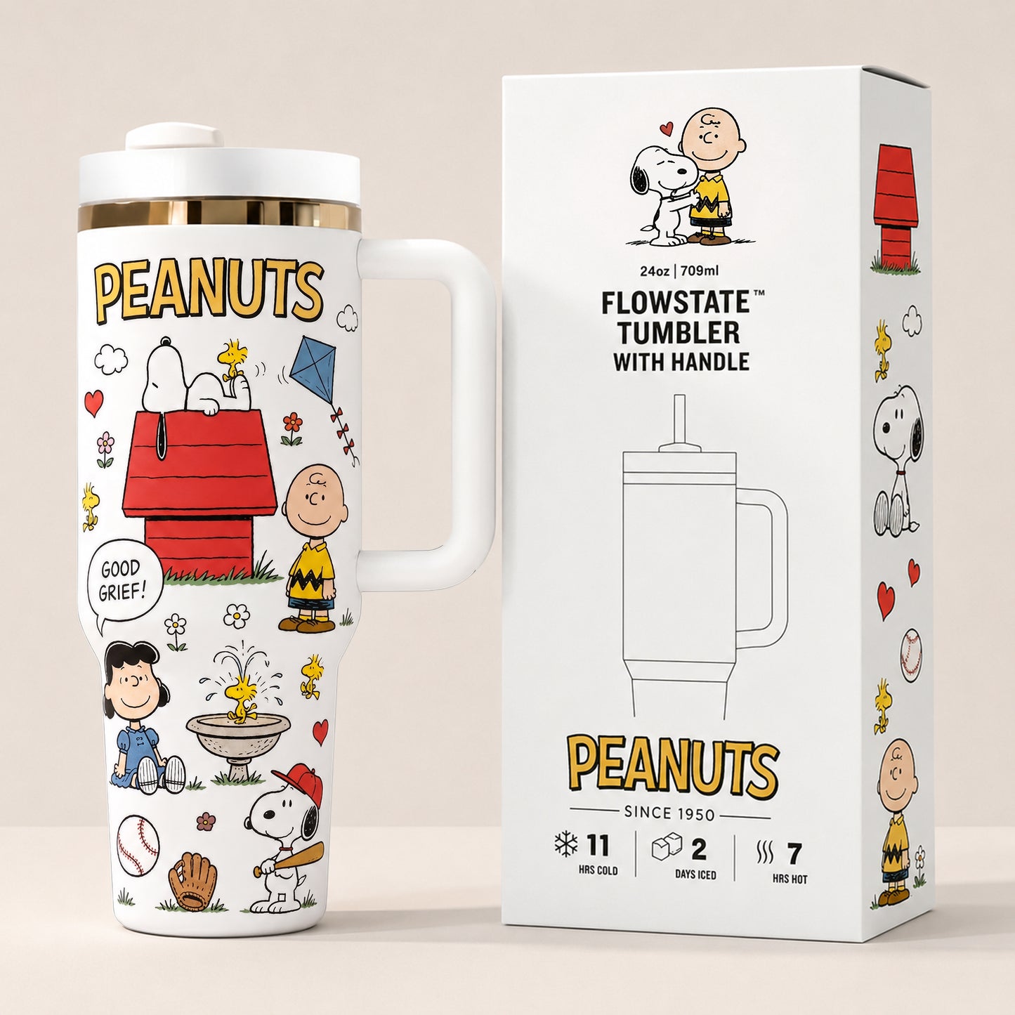 Classic Comic Puppy & Friends Tumbler with Handle
