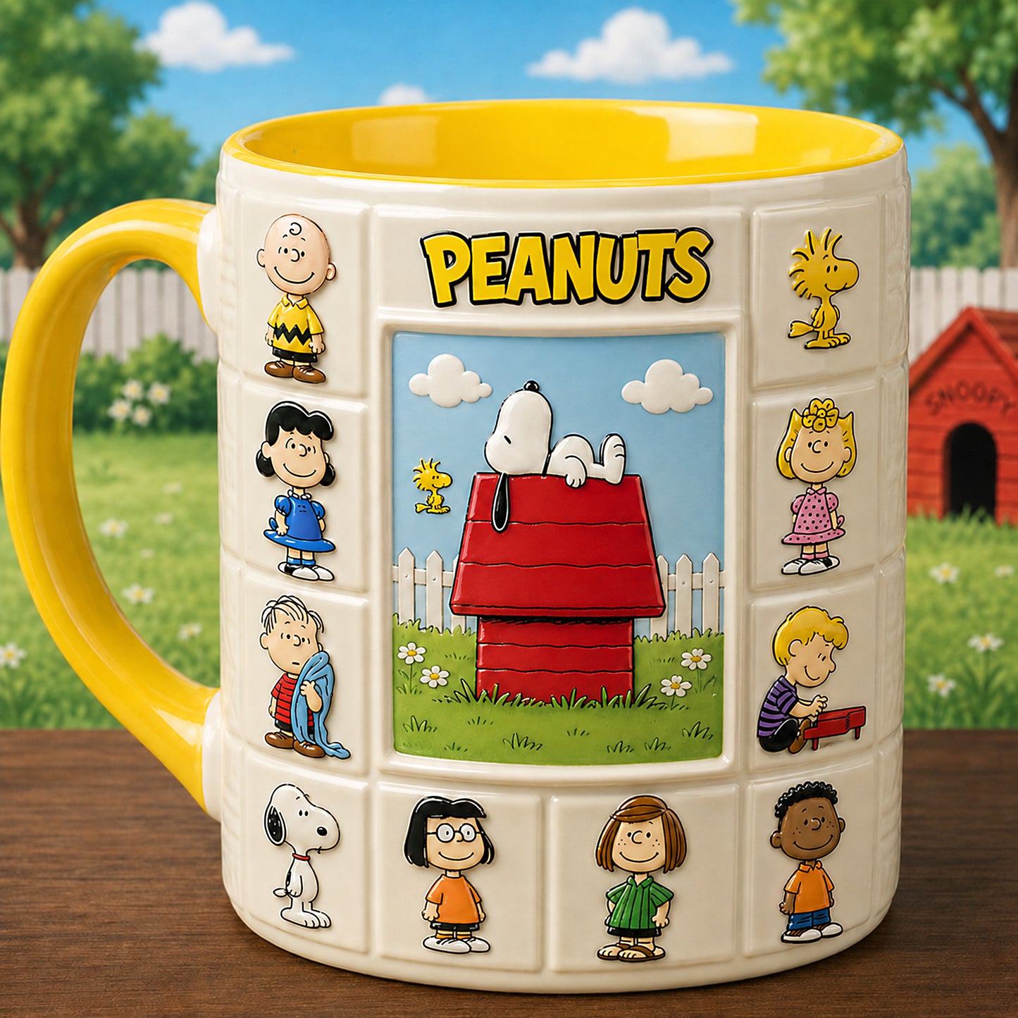 Classic Comic Puppy & Friends Accent Mug – Family Gifts