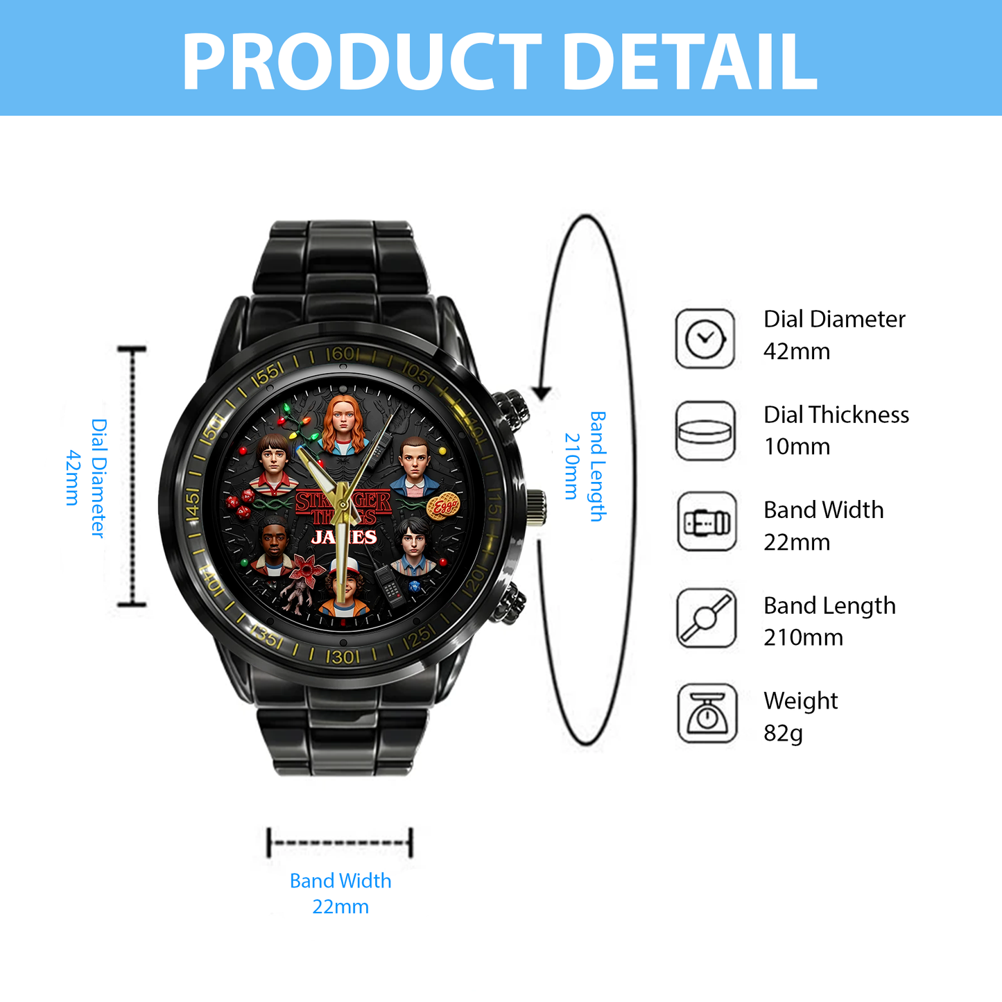 Mystery World - Personalized Strange Movie Hand Watch