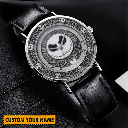 Spooky Lovers - Personalized Nightmare Hand Watch, Gift For Movie Fans
