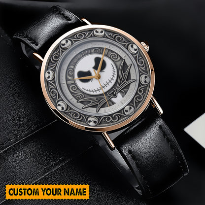 Spooky Lovers - Personalized Nightmare Hand Watch, Gift For Movie Fans