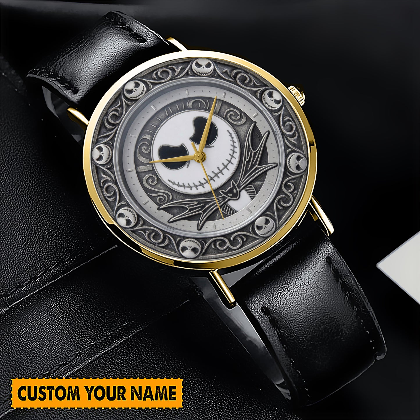 Spooky Lovers - Personalized Nightmare Hand Watch, Gift For Movie Fans
