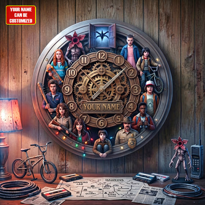 Personalized Strange Movie 3D Visual Effect Acrylic Wall Clock