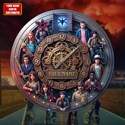 Personalized Strange Movie 3D Visual Effect Acrylic Wall Clock