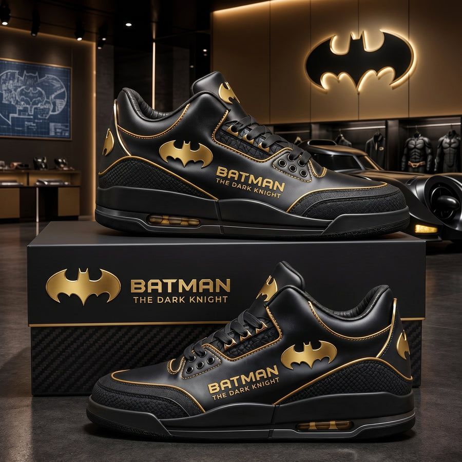 Shadow Knight - Personalized Gothic Bat AJ3 Custom Sneaker