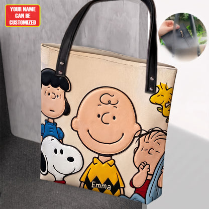 Happy Together - Personalized Cartoon Friends Tote Bag