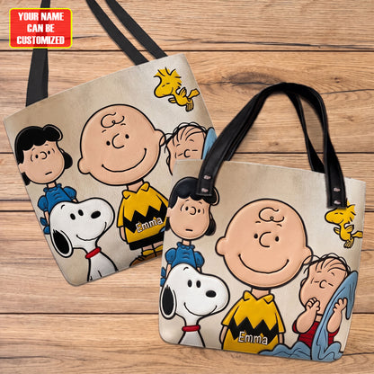 Happy Together - Personalized Cartoon Friends Tote Bag