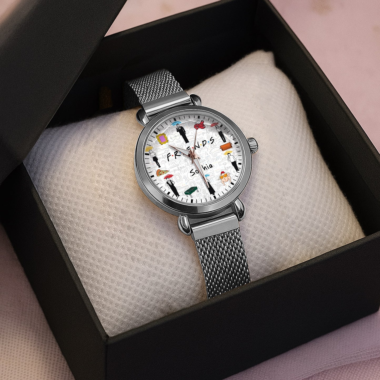 Iconic Film Series Central Perk - Personalized Christmas Film Women Hand Watch