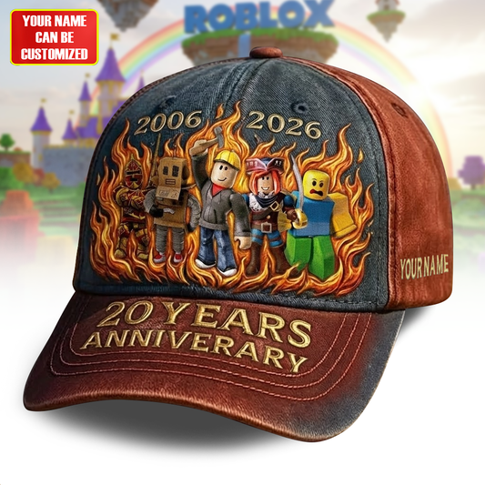 20 Years of Adventure – Personalized Gamer Custom Name Cap