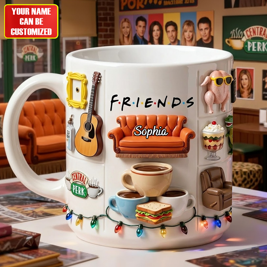 Iconic Film Series Central Perk - Personalized Christmas Film Accent Mug