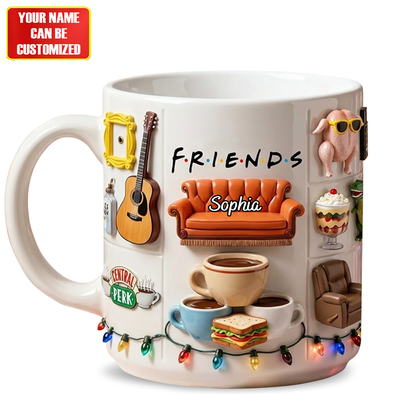 Iconic Film Series Central Perk - Personalized Christmas Film Accent Mug