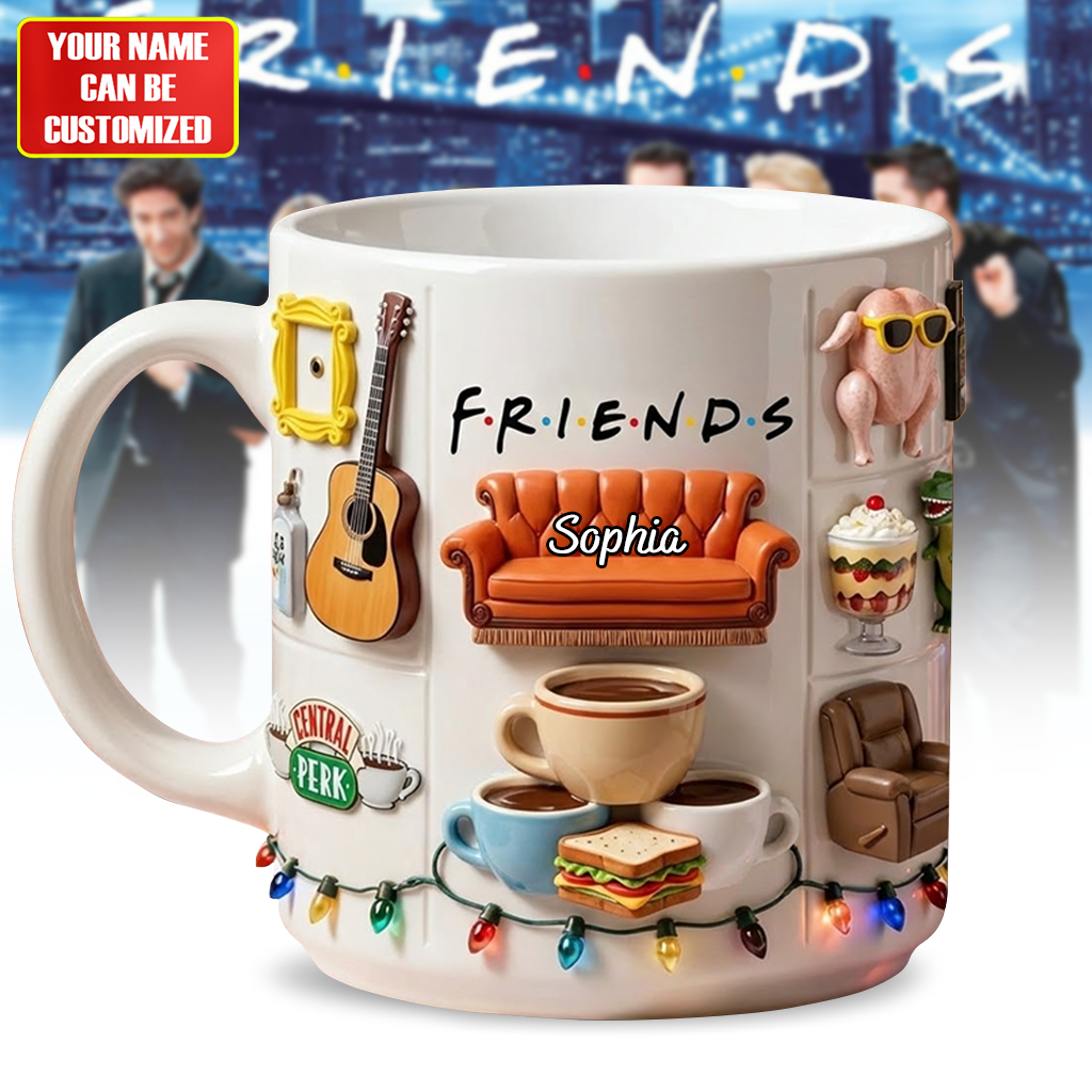 Iconic Film Series Central Perk - Personalized Christmas Film Accent Mug