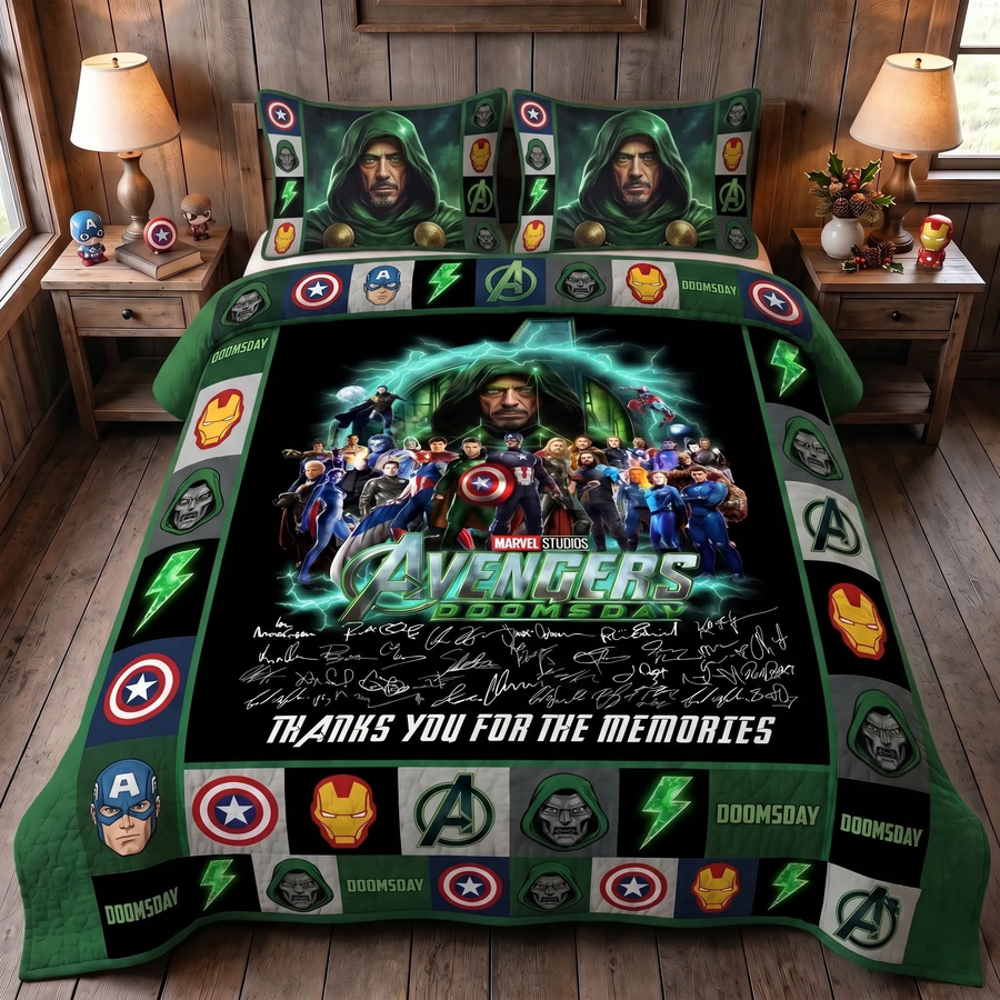 Hero Alliance Memories Bedding Set – Legendary Superhero Tribute Bed Set