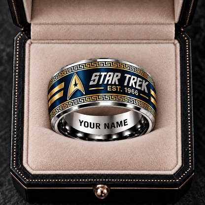 Galactic Explorer - Personalized Sci-Fi Alloy Ring