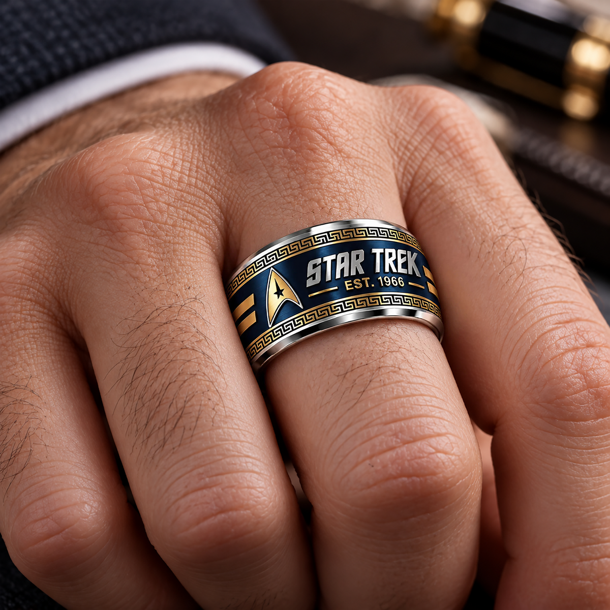 Galactic Explorer - Personalized Sci-Fi Alloy Ring