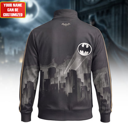 Personalized Dark Knight Zipper Stand Collar Jacket
