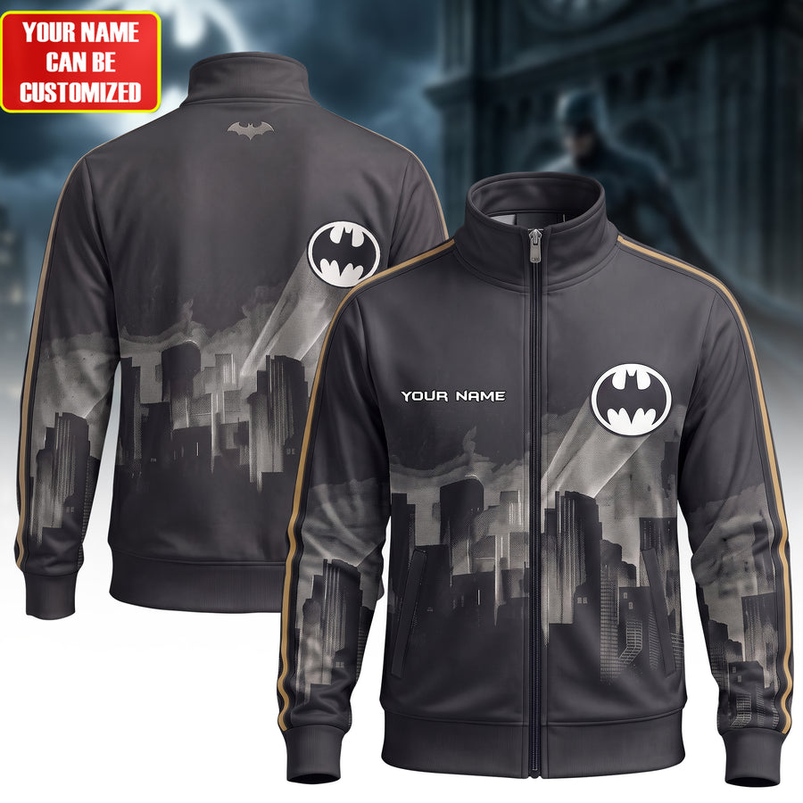 Personalized Dark Knight Zipper Stand Collar Jacket
