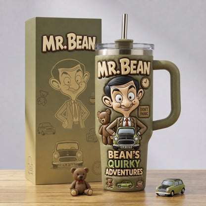 Quirky British Comedy Tumbler – Teddy Bear & Mini Car Collector Cup