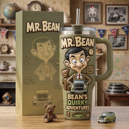 Quirky British Comedy Tumbler – Teddy Bear & Mini Car Collector Cup