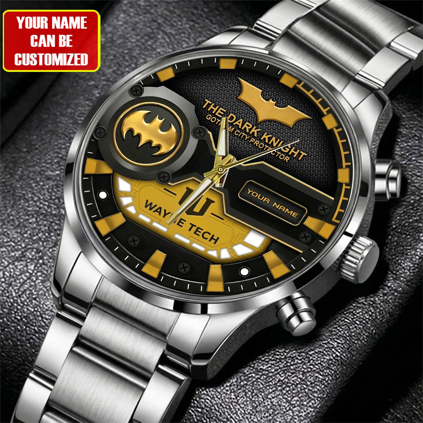 Personalized Dark Hero Watch – Unique Gift for Fans