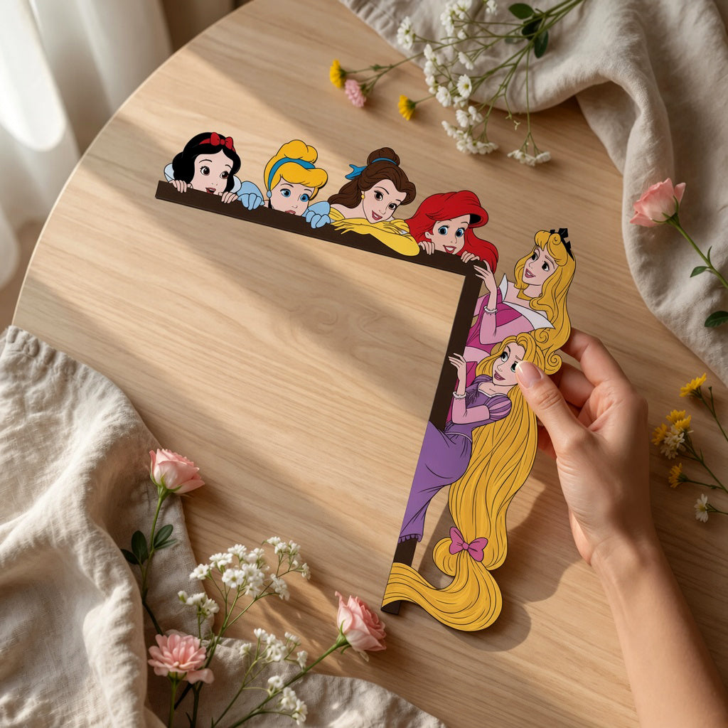 Royal Princess Door Corner Decor – Enchanted Fairy Tale Home Decoration