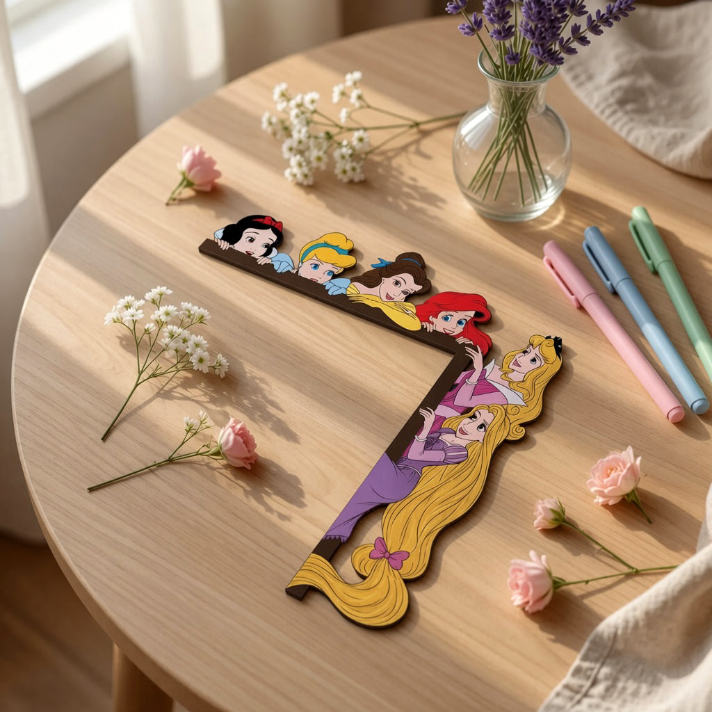 Royal Princess Door Corner Decor – Enchanted Fairy Tale Home Decoration