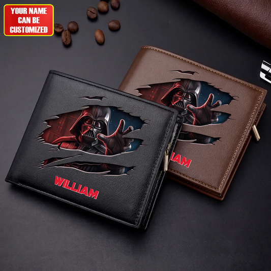 Dark Lord - Personalized The Force Leather Wallet