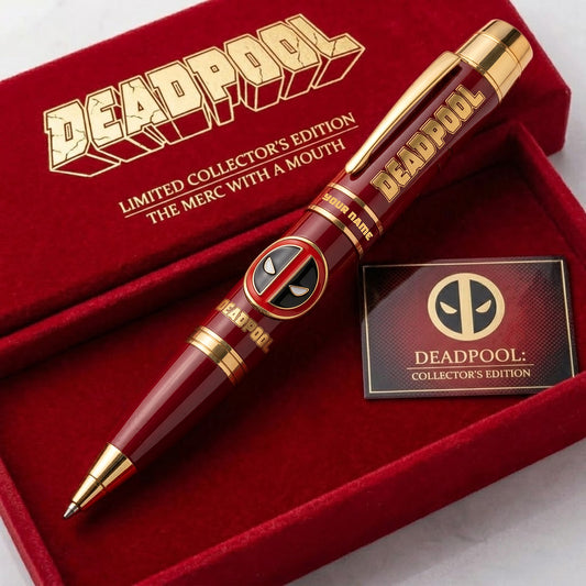 Red Antihero - Personalized Masked Mercenary Collector Ballpoint Pen