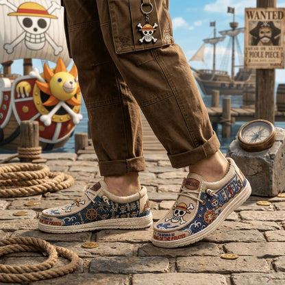 Grand Sea Pirate Adventure Dude Shoes - Vintage Treasure Map Design