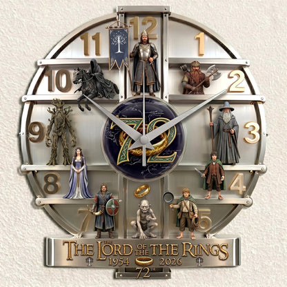 The One to Rule Them All - Personalized The Dark Lord 3D Visual Effect Acrylic Wall Clock