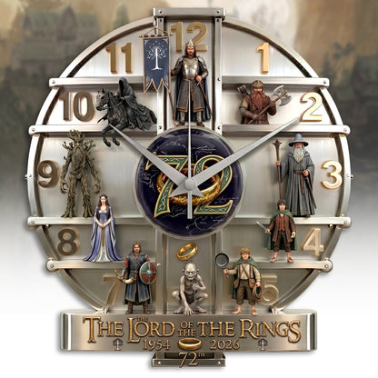 The One to Rule Them All - Personalized The Dark Lord 3D Visual Effect Acrylic Wall Clock