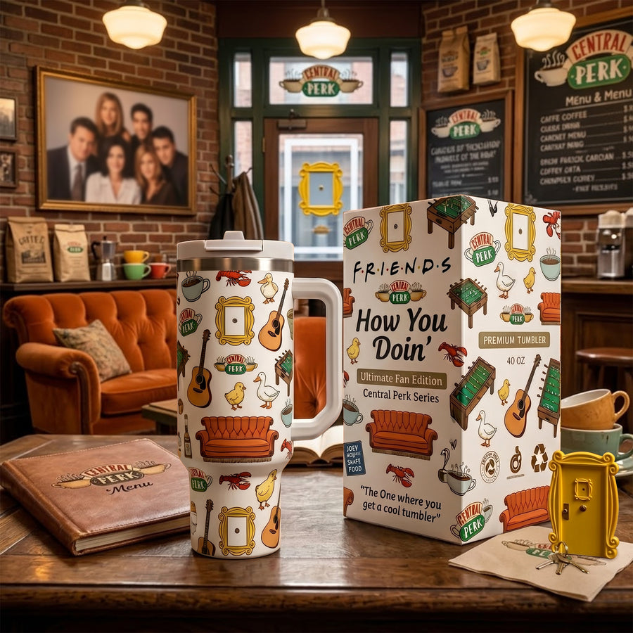 Iconic Film Series Central Perk - Personalized Christmas Film Insulated Tumbler