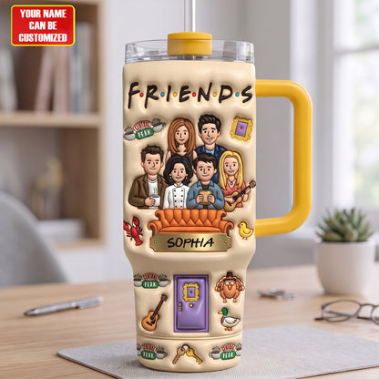 Sitcom Friendship Insulated Tumbler – Custom Name Gift for Best Friends