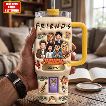 Sitcom Friendship Insulated Tumbler – Custom Name Gift for Best Friends