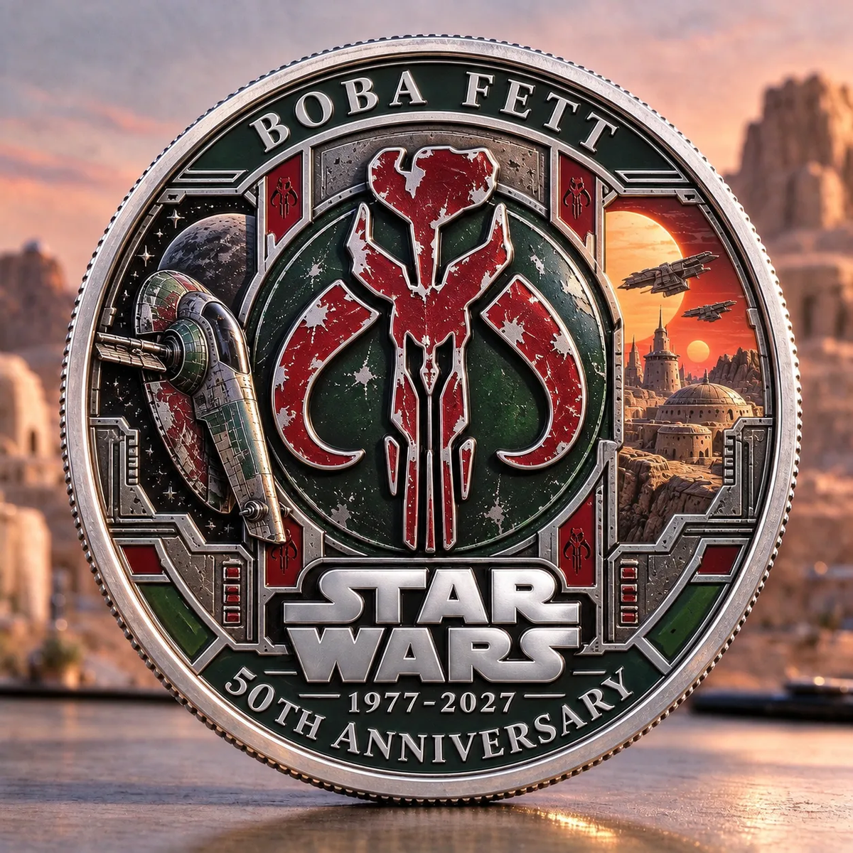 Galactic Bounty Hunter 50th Anniversary Commemorative Coin