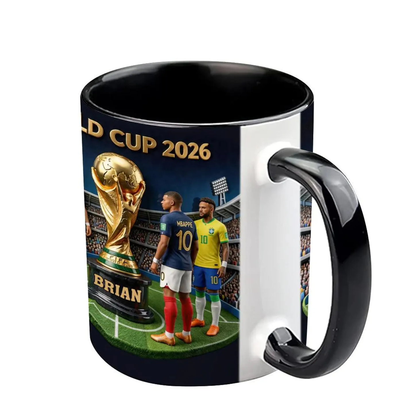 Who Is The Champion Personalized Soccer Accent Mug,