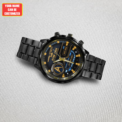 Galactic Starfleet Personalized Watch – Retro Sci-Fi Explorer Gifts
