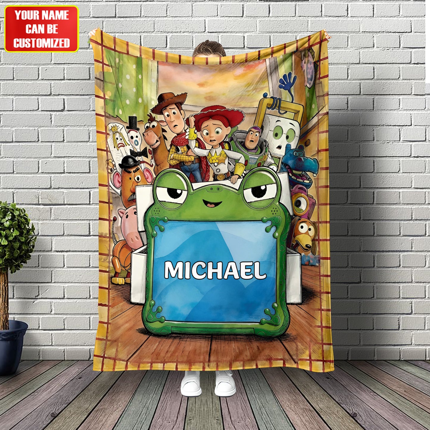 Playful Toy Friends - Personalized Movie For Kids Blanket